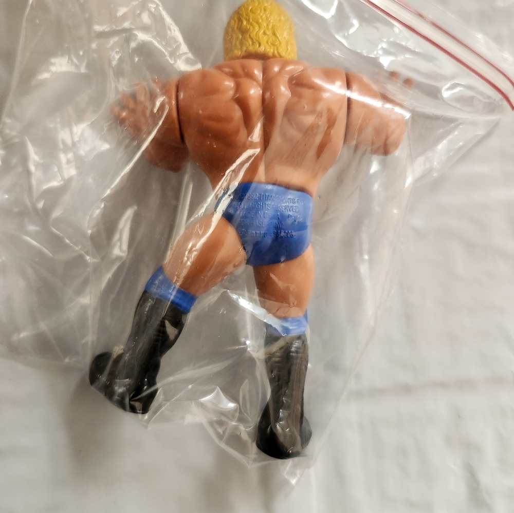 WWE WWF Sid Justice Series 5 Hasbro Wrestling Action Figure Blue Shorts Loose - Picture 5 of 5